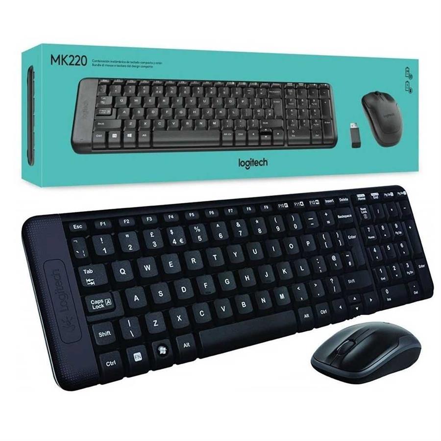 TECLADO Y MOUSE LOGITECH INALAMBRICO MK220